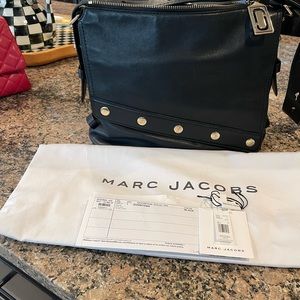 Marc Jacobs Studded Black Leather crossbody Bag